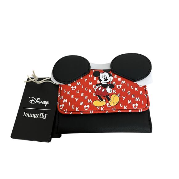 Loungefly Disney Mickey Mouse Ears Trifold Wallet - Picture 1 of 5